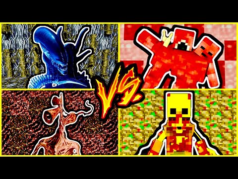 Видео: ЧУЖИЕ ПРОТИВ ПАРАЗИТОВ ПРОТИВ СИРЕНОГОЛОВЫЙ ПРОТИВ SCP 610 В МАЙНКРАФТ scape and run parasites чужие