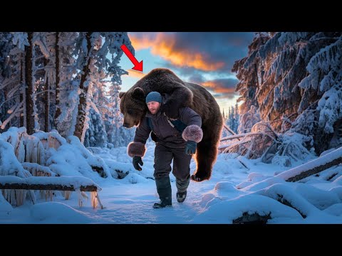 Видео: Мужчина несколько часов нес раненого медведя к ветеринару. То, что произошло дальше, вас шокирует