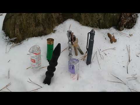 Видео: Куботан, явара и некоторые подручные предметы. Тест на дереве.