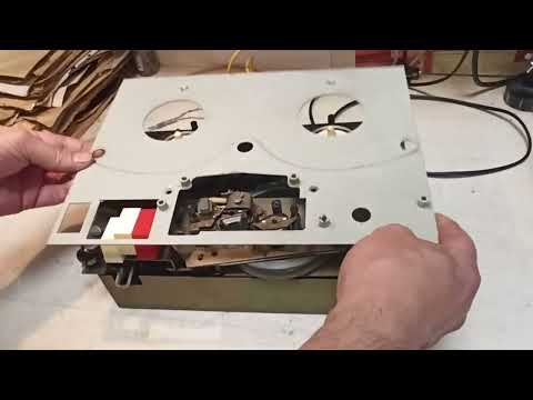 Видео: Ламповый магнитофтн-приставка НОТА. СССР, 1964 год, с редким схемным решением.