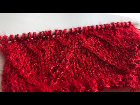 Видео: Узор спицами сердечки ❤️ Ажурный узор спицами ❤️Как вязать узор сердечки спицами