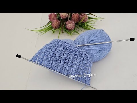 Видео: Элегантный и простой узор для вязания спицами на двух спицах