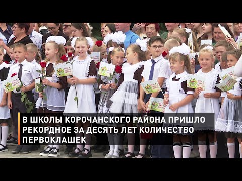 Видео: В школы Корочанского района пришло рекордное за десять лет количество первоклашек