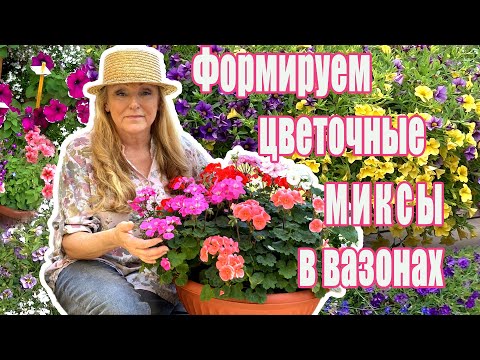 Видео: Как формировать красивые цветочные миксы в вазонах? Спросите Ольгу Борисовну.