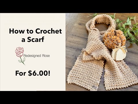 Видео: Как связать шарф крючком всего за 6 долларов