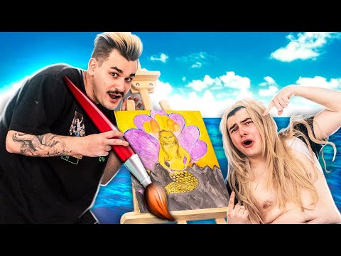 Видео: Блоггеры - Художники [Рисуем русалку]