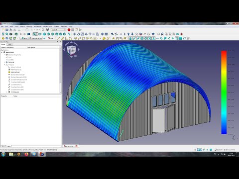 Видео: Расчет арки из проф.листа во FreeCAD FEM
