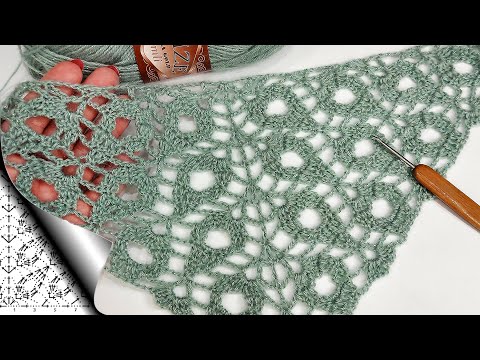 Видео: 💯% ХИТ! 🤗Нашла шикарный узор крючком для шали! (вязание крючком для начинающих) / Crochet shawl