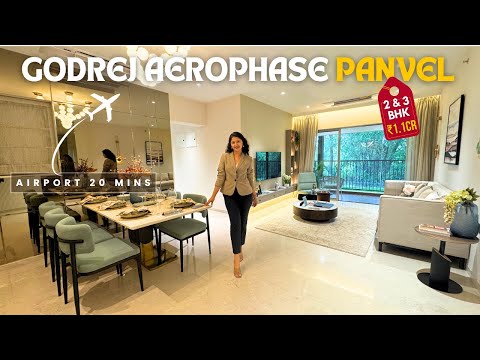 Видео: Роскошные апартаменты Godrej Aerophase Panvel с 2 и 3 спальнями и видом на поле для гольфа в Navi...