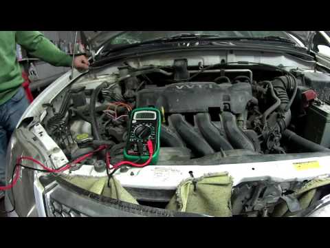 Видео: Проверка сигналов системы VVTI Toyota Fielder  1NZ-FE
