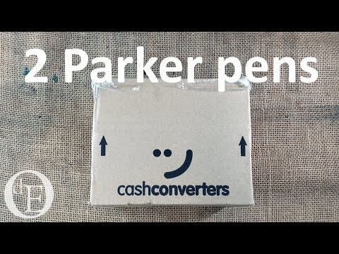 Видео: 2 использованные ручки Parker в коробке из Португалии