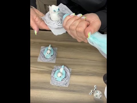 Видео: Готовим Гнездо с Птичкой из ЗЕФИРА с Ольгой Зарубиной🙏❤ + РЕЦЕПТ🐣Nest with a Bird made of Zefir