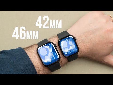 Видео: Apple Watch Series 11 — сравнение размеров на запястье! (42 мм против 46 мм)