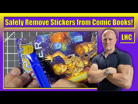 Видео: Как профессионально УДАЛИТЬ НАКЛЕЙКИ с комиксов!