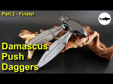 Видео: Ковка Дамасских кинжалов - Часть 2 - Финал