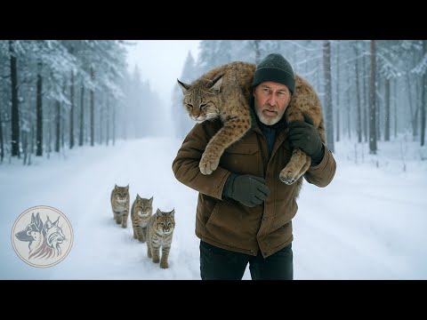 Видео: Он спас семью рысей, но не ожидал, что за этим последует