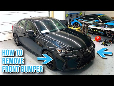Видео: Как снять передний бампер Lexus IS 2014-2021 годов