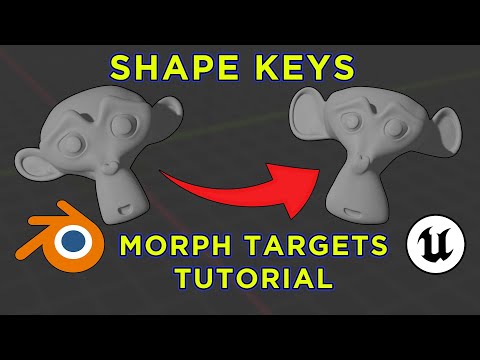 Видео: Ключи формы и цели морфинга из BLENDER в UNREAL (руководство по UE4/UE5)