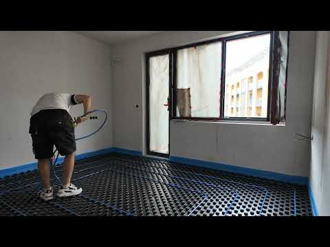 Видео: Монтаж на тръба за водно подово отопление