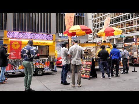Видео: самая успешная уличная еда в мире! Легендарные уличные сэндвичи Нью-Йорка! | Нью-Йорк
