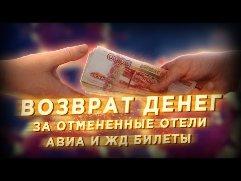 Видео: Возврат денег за отмененные ЖД и АВИАБИЛЕТЫ, отели и прочие мероприятия. Защита прав потребителей.