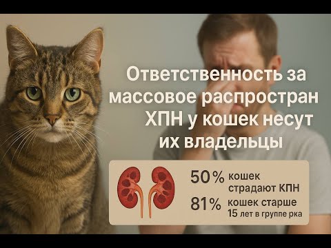 Видео: По количеству случаев ХПН у кошек настоящая катастрофа. Пока не поздно срочно исправьте ситуацию.
