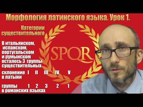 Видео: Латинская морфология.  Урок 1.  Категории существительного
