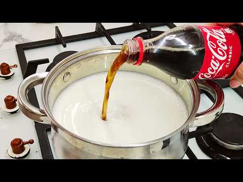 Видео: Вылейте колу в кипящее молоко! Я больше не покупаю сыр на рынке