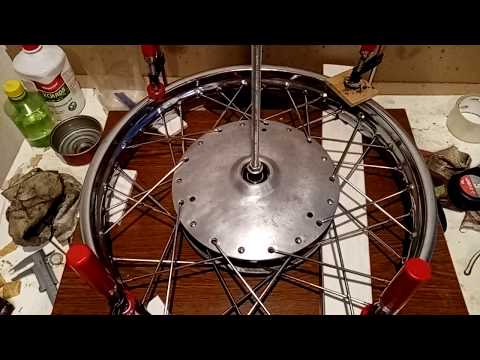 Видео: ИЖ-49 "Огарок": Сборка переднего колеса ИЖ ПС из китайских комплектующих.