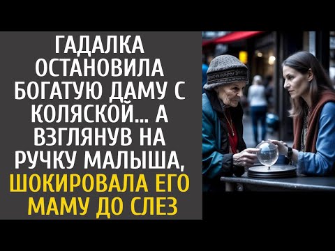 Видео: Гадалка остановила богатую даму с коляской… А взглянув на ручку малыша, шокировала его маму до слез