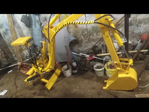 Видео: Экскаваторная установка для мини погрузчика
Homemade EXCAVATOR