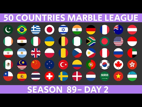 Видео: 50-страновая лига Marble Race, сезон 89, день 2/10, Marble Race в Альгоду