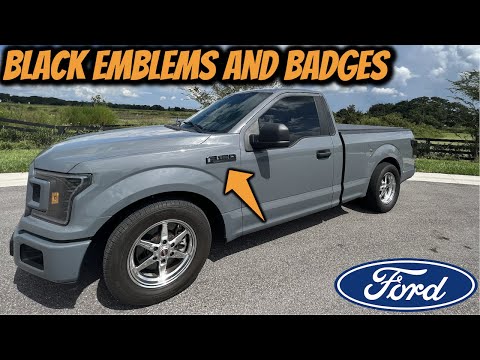 Видео: Черные эмблемы и значки F150 // Как сделать