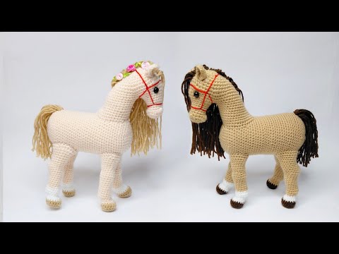 Видео: ☘️Вязаная Лошадь крючком подробный мастер класс☘️ #amigurumi