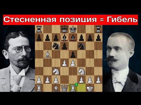 Видео: Зигберт Тарраш уничтожает в 18 ходов Защиту Стейница! Шахматы
