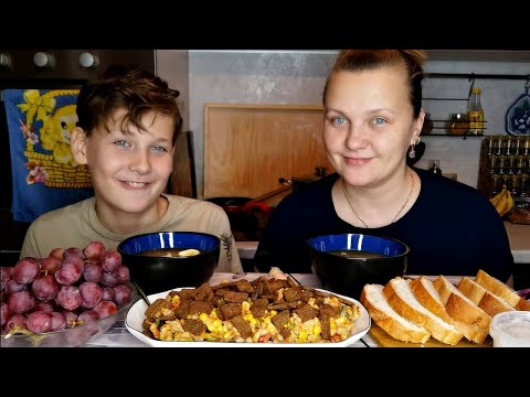 Видео: Мукбанг Шикарный салат-Находка, Суп/Новогодний вариант