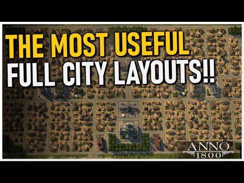 Видео: САМЫЕ ПОЛЕЗНЫЕ ПОЛНЫЕ ПЛАНИРОВКИ ГОРОДОВ в Anno 1800!!