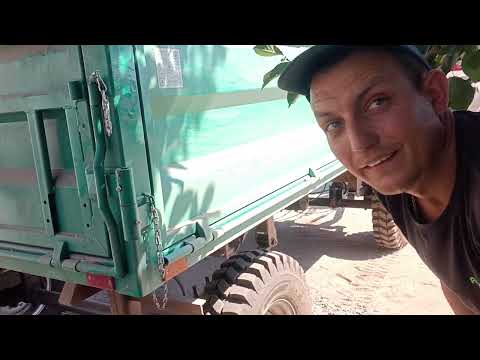 Видео: Віємо пшеницю, Новий причіп виявився слабим.