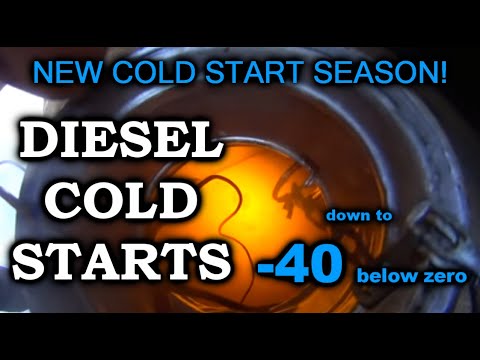 Видео: [SEASON 4] Diesel cold start compilation. -40 below. Холодный запуск дизель в мороз подборка. S4E2.