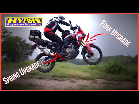 Видео: Africa Twin — доступная модернизация подвески с пружинами Hyperpro