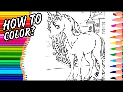 Видео: Как раскрасить красивого единорога в виде Флаттершай / How to color beautiful Unicorn as Fluttershy.