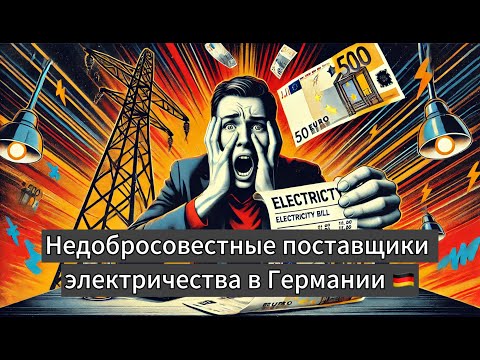 Видео: Как можно легко потерять крупную сумму в Германии? Недобросовестные поставщики электричества