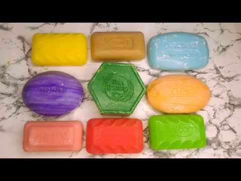 Видео: ASMR - 12 - DRY SOAP CUTTING. Резка сухого мыла. Satisfying video. Soap Carving. Satisfying Sounds