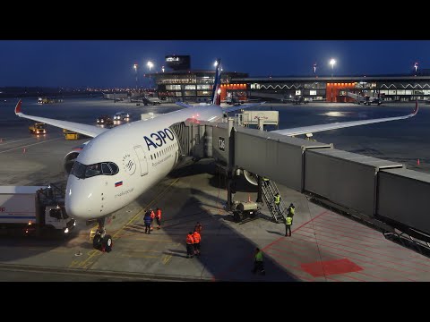 Видео: Airbus A350-900 а/к Аэрофлот | Первый регулярный рейс