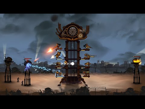 Видео: Прохождение steampunk tower 2 - новый враг шагоход