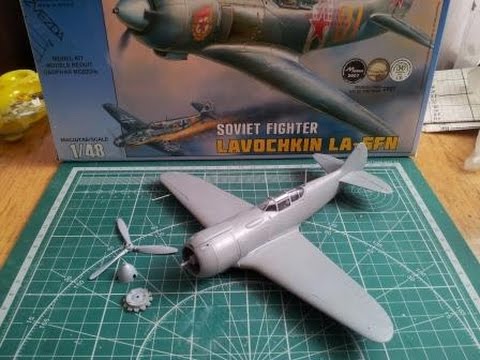 Видео: ЛА-5ФН (Zvezda) 1\48 scale...шаг1
