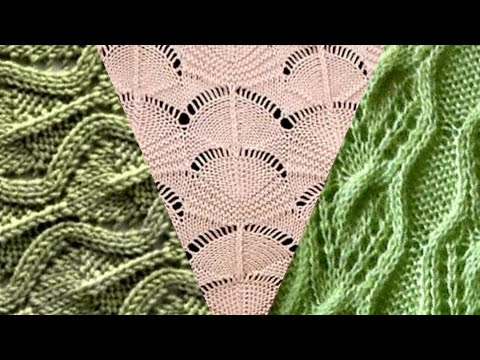 Видео: Шикарные узоры для вязания спицами. Gorgeous knitting patterns.