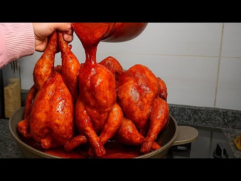 Видео: Вот как вкусно готовится целая курица, вы точно будете поражены ее вкусом!!