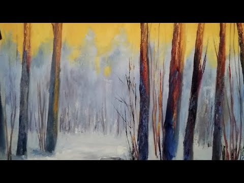 Видео: "Вечер в зимнем лесу" Работа над ошибками. Александр Давыдов