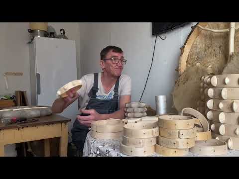 Видео: Мастер-класс "Изготовление ненецкого бубна", мастер Валерий Гудырев 2021